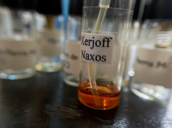 almost-evaporated perfume sample