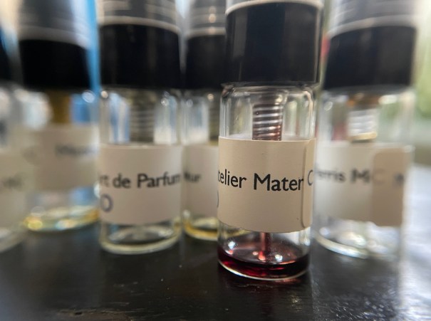 almost-evaporated perfume sample
